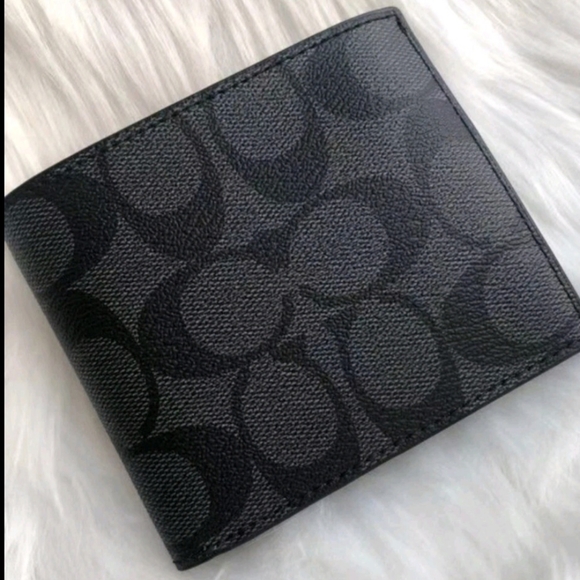 Coach Black Leather  ID/Card Holder - Picture 3 of 8